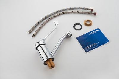 СМЕСИТЕЛЬ ДЛЯ МОЙКИ LEDEME L4579-2 ЛОКТЕВОЙ ХИРУРГИЧЕСКИЙ