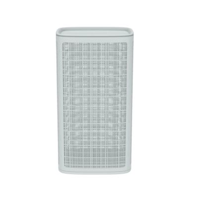 Плетёная корзина для белья сборная «Лён» 100 л (43х32.1х80 см) серый