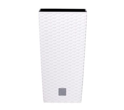 Кашпо для цветов Prosperplast Rato Square 26,6+11л, белый