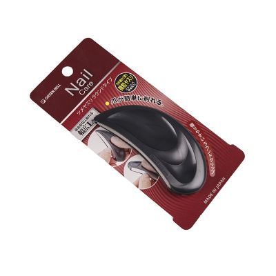 Пилочка для ногтей черный пластик L89mm / 21g Green Bell Япония