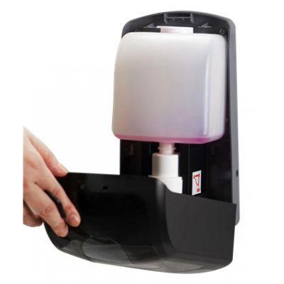 Диспенсер BINELE mSoap для жидкого мыла наливной, 1л. черный, арт. DL01RB