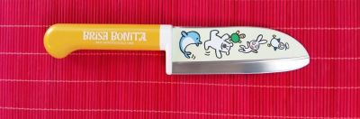 Нож детский овощной Tojiro Brisa Bonita 11,5 см желтая рукоять