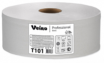 Туалетная бумага в больших рулонах Veiro Professional Basic T101