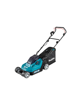 Газонокосилка аккумуляторная Makita DLM382PM2 LXT 36В/2х18В, ширина 38 см, травосборник 40л, 2 в 1, 2x4 Ач; без ЗУ