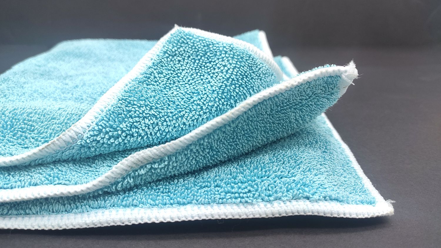 Протирочный двусторонний материал из микрофибры DTP-600 (42х42см) синий