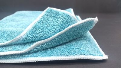 Протирочный двусторонний материал из микрофибры DTP-600 (42х42см) синий