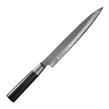 Нож слайсер для тонкой нарезки SunCraft SENZO CLASSIC 21 см черная рукоять