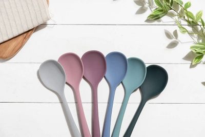 Силиконовая ложка поварская KF Pastel