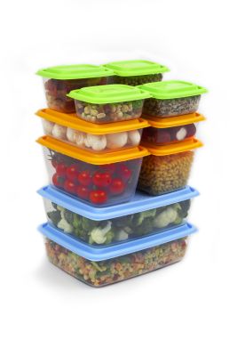 Набор контейнеров универсальных «Гурман» №5 (СВЧ/Заморозка) (0,31л - 2шт; 0,45л - 2шт; 1,1л - 2шт; 1,5л - 2шт; 2,7л - 2шт) (10 шт)