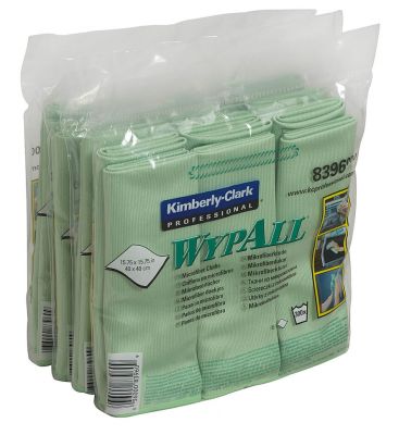 Микрофибра в пачках Kimberly-Clark WypAll Microfibre Cloth 8396, зеленый