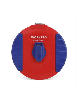 Лента измерительная 30 м из стекловолокна, закрытый пластиковый корпус WORKPRO