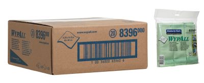 Микрофибра в пачках Kimberly-Clark WypAll Microfibre Cloth 8396, зеленый