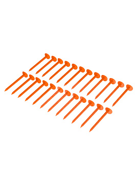 Набор колышков садовых универсальных №2 (L-17см, D-4см) (24шт) красный