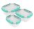 Набор контейнеров с уплотнителем №4 (0,8л; 1,5л; 2.5л) 3 шт