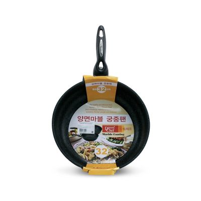 Сковорода  DreamChef 32 см вок с мраморным антипригарным покрытием без крышки