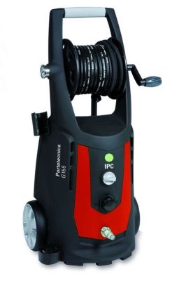 Portotecnica АВД без подогрева воды G 165-C  P I 1610AO-M (барабан, 12м шланг, манометр, латунная помпа) IDAF 94245