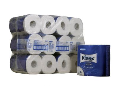 Туалетная бумага в стандартных рулонах Kimberly-Clark Kleenex Premium 8484, чётырёхслойная