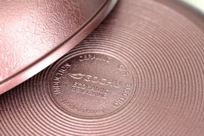 Сковорода Gochu Ecoramic 28 см с мраморным покрытием для всех видов плит без крышки