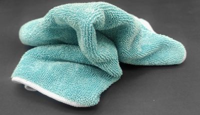 Протирочный двусторонний материал из микрофибры DTP-600 (42х42см) синий