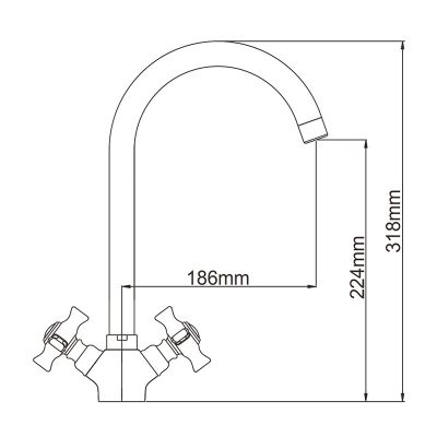 СМЕСИТЕЛЬ ДЛЯ КУХНИ LEDEME L4311-2
