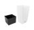 Кашпо для цветов Prosperplast Rato Square 49+21л,белый