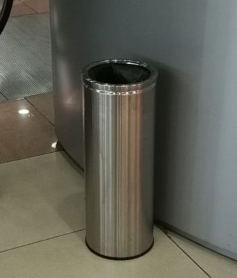 Урна для сбора мусора "Баррель" шлифованная, 24 л.