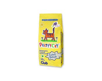 PrettyCat наполнитель комкующийся для кошачьих туалетов Cупер белый с ароматом лаванды 10 кг