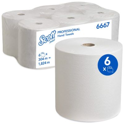 Бумажные полотенца в рулонах Kimberly-Clark SCOTT 6667