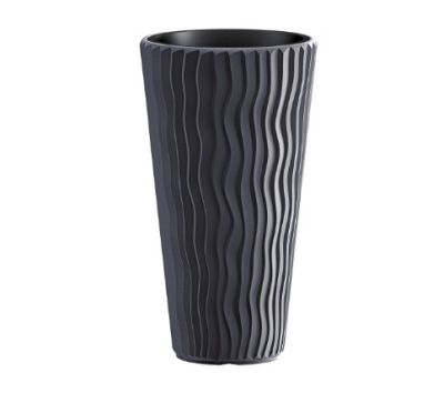 Кашпо для цветов Prosperplast Sandy Slim 45+18л,антрацит