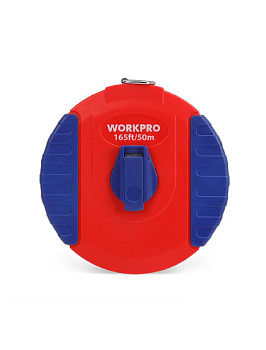 Лента измерительная 50 м из стекловолокна, закрытый пластиковый корпус WORKPRO