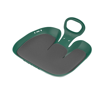 Санки ледянки "Вираж" с мягкой сидушкой 39х37х14 см