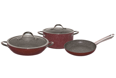 Набор посуды BK-4610 с мраморным покрытием GARNET