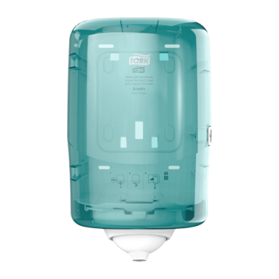 473167 Диспенсер бирюзовый Tork Reflex мини с центральной вытяжкой