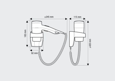 Гостиничный фен Valera Premium 1200 Super 533.03/038A