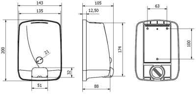 Дозатор ж\м нерж. пол. сталь 1л AC54500