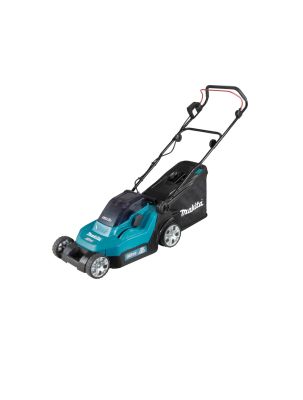 Газонокосилка аккумуляторная Makita DLM382CM2 LXT 2х18 В, 900 Вт, ширина 38 см, травосборник 40 л, 3в1, (2xBL1840B, DC18SH)