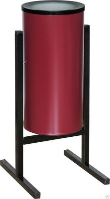 Мобильная уличная урна серии "СтритЛайн" из оцинкованной стали с полимерным покрытием СЛ2-250 (СШ-168)