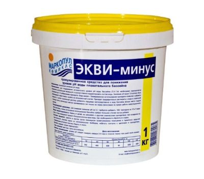 Средство для бассейна Маркопул Экви-минус, понижение PH воды 1кг
