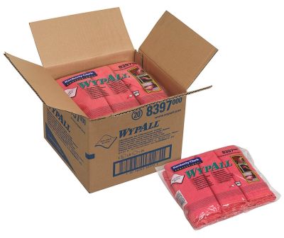 Микрофибра в пачках Kimberly-Clark WypAll Microfibre Cloth 8397, красный