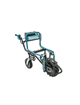 Аккумуляторная самоходная тележка Makita DCU180Z 18В, грузоподъемность 130 кг., 12 градусов подъем, 2 скорости вперед, без акб и З/У