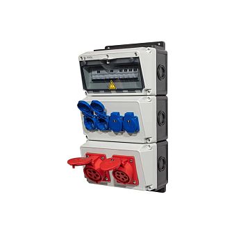 Навесной щит с розетками 220В + 380В EVOL BlockBox 0104-009-1