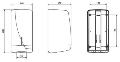 Диспенсер листовой туалетной бумаги Jofel AH75000