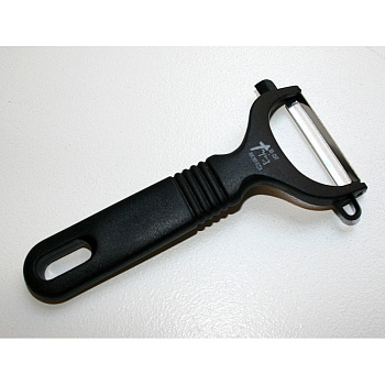 Овощечистка (чёрная пластиковая ручка) SS-3014/B Kawasaki Plastics