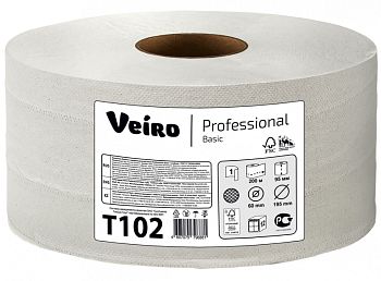 Туалетная бумага в средних рулонах Veiro Professional Basic T102