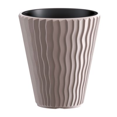 Кашпо для цветов Prosperplast SANDY DBSP400-7529U мокко 2 предмета 18 и 37л