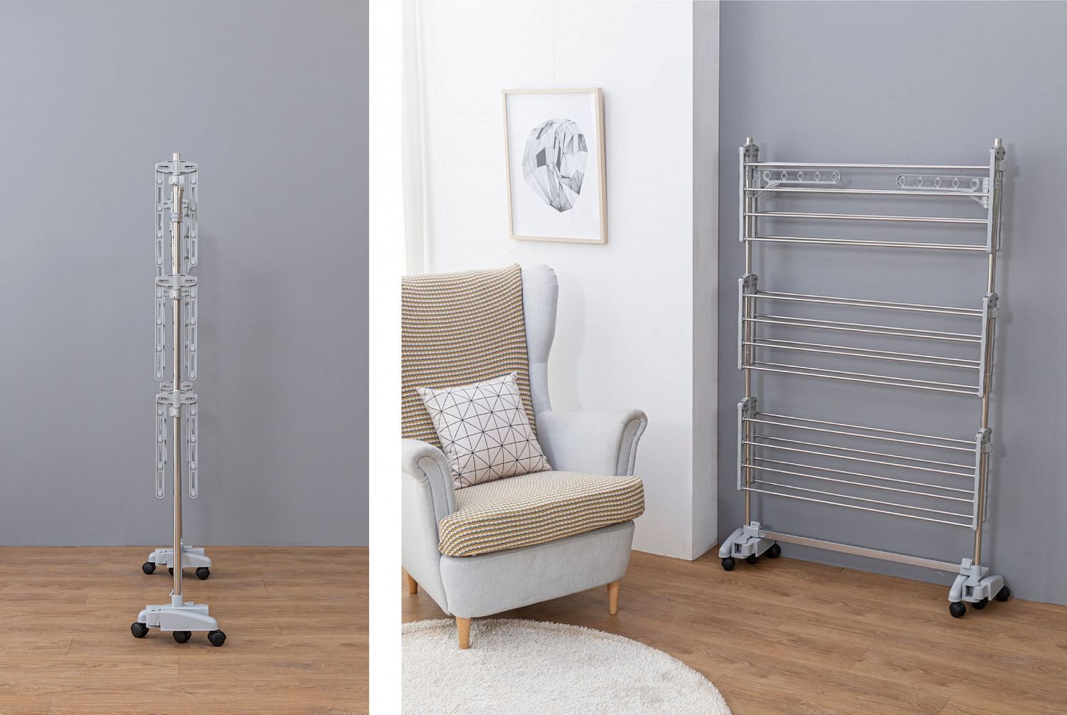 Напольная сушилка трансформер для белья Gochu (All Mom 4)