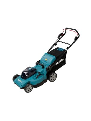 Газонокосилка аккумуляторная Makita DLM480CT2 LXT 2х18В, 860Вт, дека 48см, 62л, 4в1, XPT, (2xBL1850B, DC18SH)