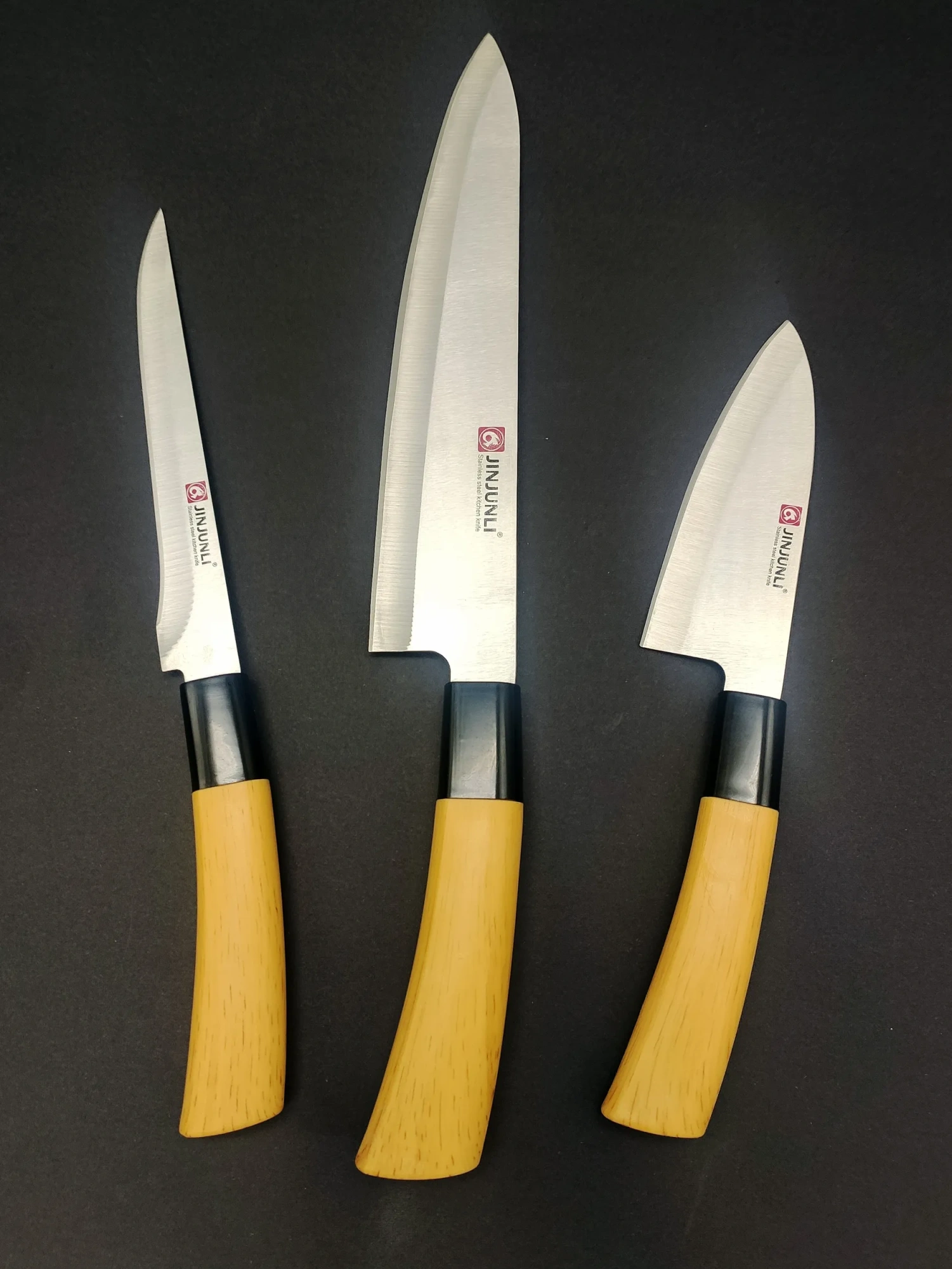 Набор кухонных ножей JINJUNLI, поварская тройка