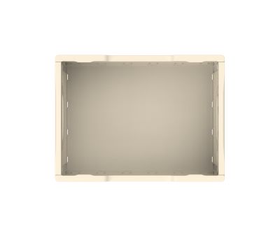 Ящик складной с кнопками-фиксаторами слоновая кость АП 484, комплект 14 штук