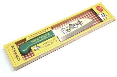 Нож детский овощной Tojiro Brisa Bonita 11,5 см зеленая рукоять